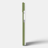 オリーブグリーンと白ストライプキャンディCase-Mate iPho Case-Mate iPhoneケース (裏面 / 左)