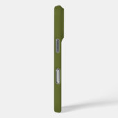 オリーブグリーンのカスタムモノグラム オリジナルデザイン Case-Mate iPhoneケース (裏面 / 右)