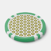 オリーブグリーンのパターン ポーカーチップ (シングル)