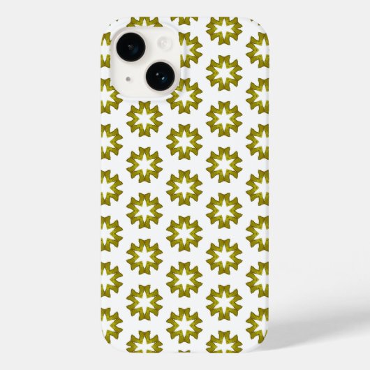 オリーブグリーンのパターン Case-Mate iPhoneケース (裏面)