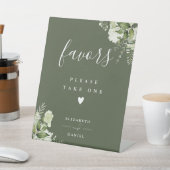 オリーブグリーンのフローラ 台座サイン (インサイチュ)