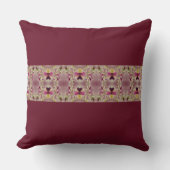 オリーブグリーンのブルゴーニュ クッション (正面)