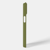 オリーブグリーンのミニマルなイニシャル Case-Mate iPhoneケース (裏面 / 右)