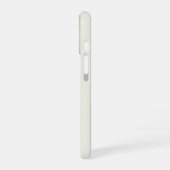 オリーブグリーンの影ストライプ iPhone 16ケース (左側面)