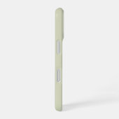 オリーブグリーンの影ストライプ iPhone 16ケース (右側面)