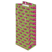 オリーブグリーンの楽しい時間 ワインギフトバッグ (裏面アングル)