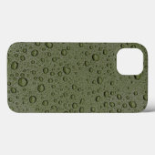 オリーブグリーンの水滴 ケースメイト iPhoneケース Case-Mate iPhoneケース (裏面 (横))