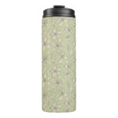 オリーブグリーンの花を投げる – シームレスなパターン。 タンブラー (正面)