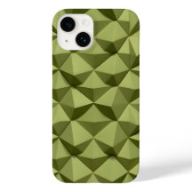 オリーブグリーンのiPhoneケース ミニマリスト モダンなテクスチャー