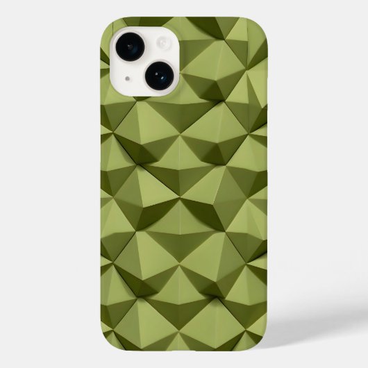 オリーブグリーンのiPhoneケース ミニマリスト モダンなテクスチャー Case-Mate iPhoneケース (裏面)