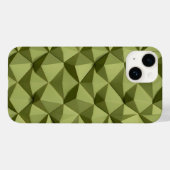 オリーブグリーンのiPhoneケース ミニマリスト モダンなテクスチャー Case-Mate iPhoneケース (裏面 (横))