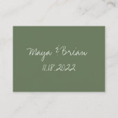 オリーブグリーンアコモデーションカード エンクロージャーカード (裏面)