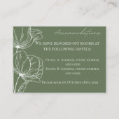 オリーブグリーンアコモデーションカード エンクロージャーカード (正面)