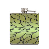 オリーブグリーンクリエイティブ離れパターン フラスク (裏面)