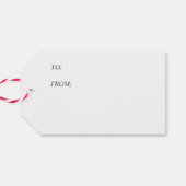 オリーブグリーンクリスマスウィンターワンダーランドウォーターの色 ギフトタグ (裏面横)