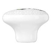 オリーブグリーンクロシェ速く、暖かく死ぬ セラミックノブ (側面)