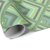 オリーブグリーンストライプのスケールパターン ラッピングペーパー (ロールコーナー)