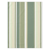 オリーブグリーンストライプ テーブルクロス (正面)