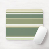 オリーブグリーンストライプ マウスパッド (マウス)