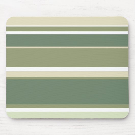 オリーブグリーンストライプ マウスパッド (正面)