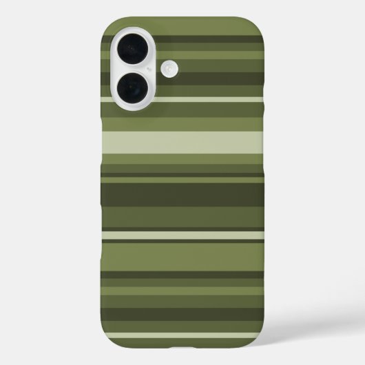 オリーブグリーンストライプ Case-Mate iPhoneケース (裏面)