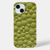 オリーブグリーンスパイラルiPhoneケース マットスタイル Case-Mate iPhoneケース (裏面)