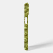 オリーブグリーンスパイラルiPhoneケース マットスタイル Case-Mate iPhoneケース (裏面 / 右)