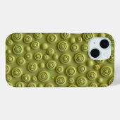 オリーブグリーンスパイラルiPhoneケース マットスタイル Case-Mate iPhoneケース (裏面 (横))