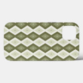 オリーブグリーンダイヤモンドパターンケースメイトiPhoneケース Case-Mate iPhoneケース (裏面 (横))