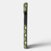 オリーブグリーンダイヤモンドパターンケースメイトiPhoneケース Case-Mate iPhoneケース (裏面 / 左)