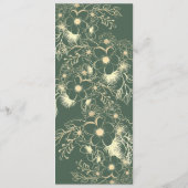 オリーブグリーンテラコッタと金ゴールド結婚フローラ メニュー (裏面)