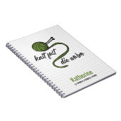 オリーブグリーンニット高速、暖かく死ぬ ノートブック (右側)