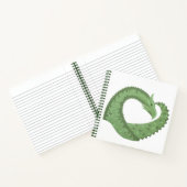 オリーブグリーンハートドラゴンの白 ノートブック (内部)