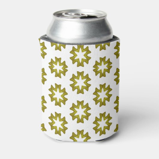 オリーブグリーンパターン 缶クーラー (缶裏面)