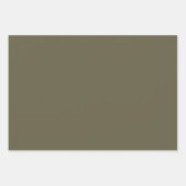 オリーブグリーンパレスティナケフィエパタンデザイン ラッピングペーパーシート (正面3)