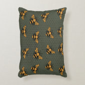 オリーブグリーンビーミングル アクセントクッション (正面(垂直))