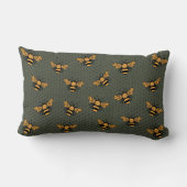 オリーブグリーンビーミングル ランバークッション (裏面)