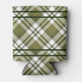 オリーブグリーンプレイドクーラーボックス 缶クーラー (正面)