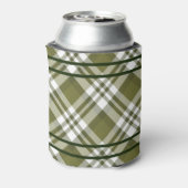 オリーブグリーンプレイドクーラーボックス 缶クーラー (缶裏面)