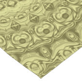 オリーブグリーンマンダラパターンデザイン ロングテーブルランナー (コーナー)