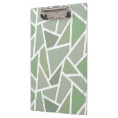 オリーブグリーンモザイクパターン クリップボード (左)