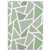 オリーブグリーンモザイクパターン クリップボード (裏面)