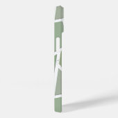 オリーブグリーンモザイクパターン Case-Mate iPhoneケース (裏面 / 右)