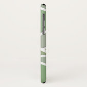 オリーブグリーンモザイクパターン Case-Mate iPhoneケース (裏面/左)