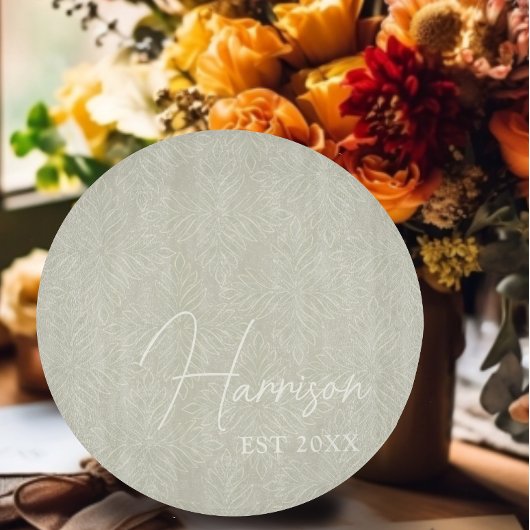 オリーブグリーンモダンミニマルカスタムリスト カッティングボード