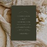 オリーブグリーンモダンミニマ結婚リスト 招待状<br><div class="desc">リトルかわいらしベイリー店の結婚式招待状をもっと！</div>