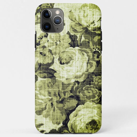 オリーブグリーンヴィンテージフローラツール Case-Mate iPhoneケース (裏面)