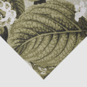 オリーブグリーンヴィンテージフローラトワールNo.1 薄葉紙 (詳細)