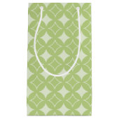 オリーブグリーン七宝パターン スモールペーパーバッグ (正面)