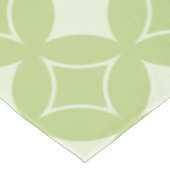 オリーブグリーン七宝パターン テーブルクロス (アングル)